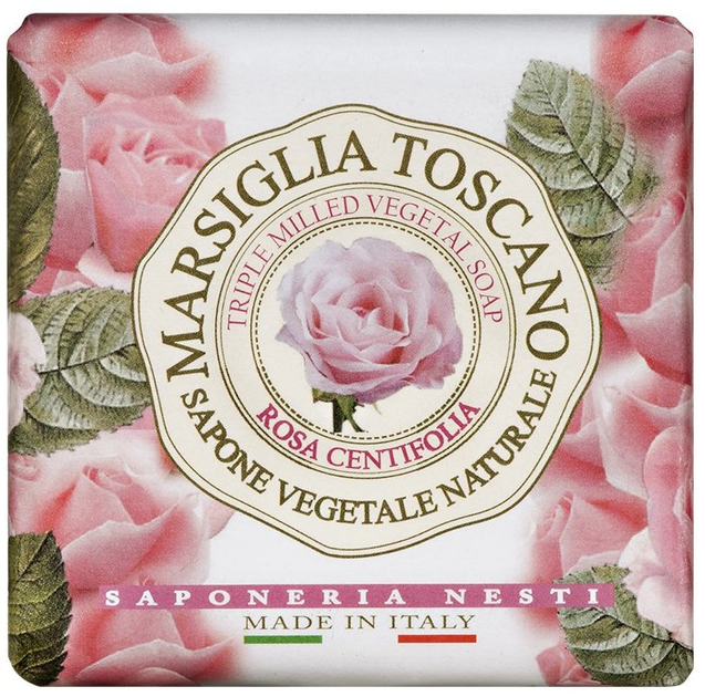 Натуральне мило Nesti Dante Marsiglia Toscano Rosa Centifolia туалетне 200 g (837524002575) - зображення 1