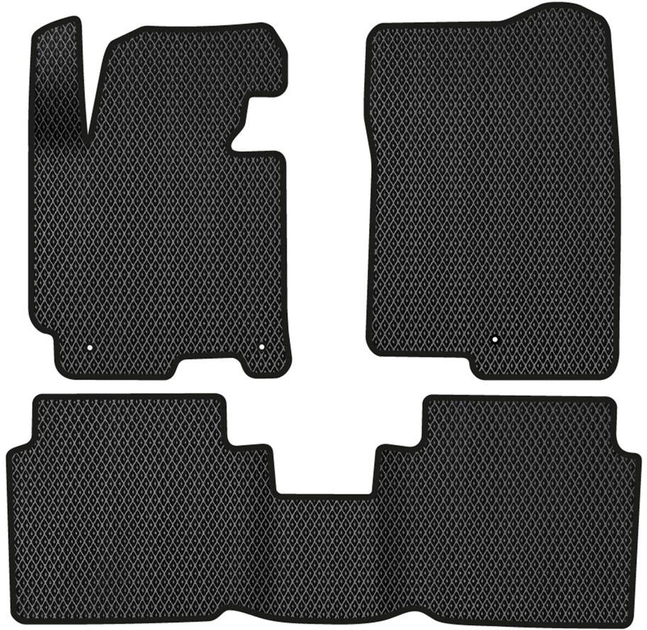 Акція на EVA килимки EVAtech в салон авто Hyundai Elantra (MD) (3 clips) 2010-2015 5 покоління Sedan USA 3 шт Black від Rozetka