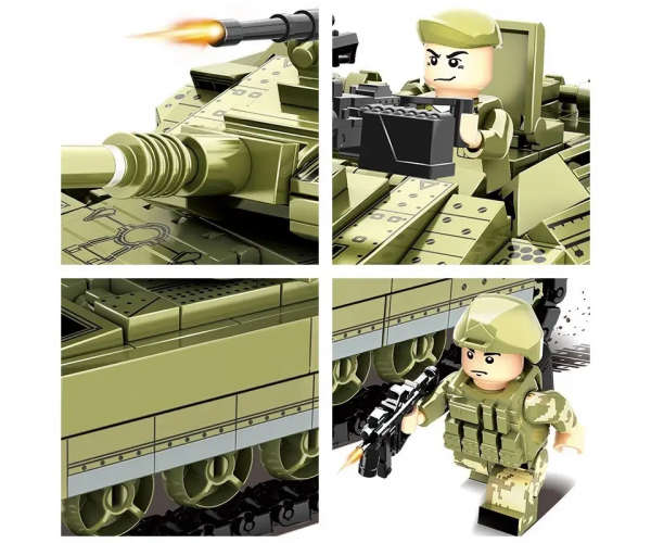 Конструктор для дітей танк ЗСУ "Challenger 2" Kids 33508 441 деталей - изображение 3
