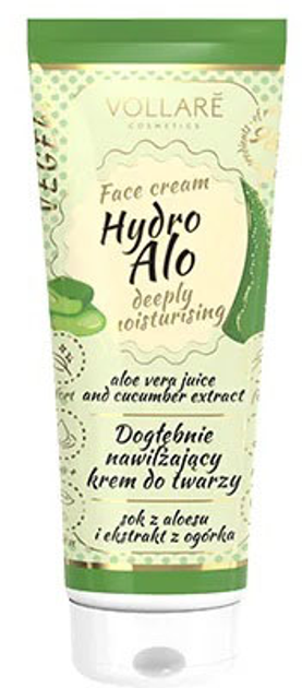 Krem do twarzy Vollare Cosmetics VEGEbar Hydro Alo dogłębnie nawilżający 50 ml (5902026678414) - obraz 1