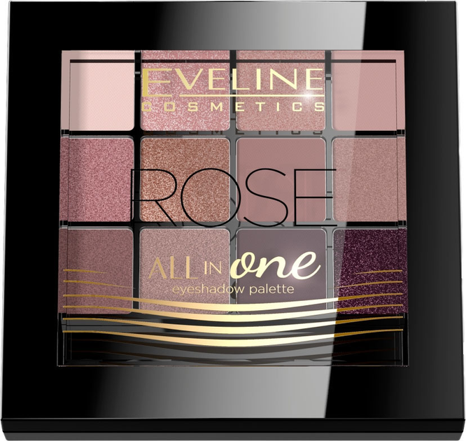 Палетка тіней для повік Eveline All In One Eyeshadow Palette 02 Rose 12 г (5901761936902) - зображення 1