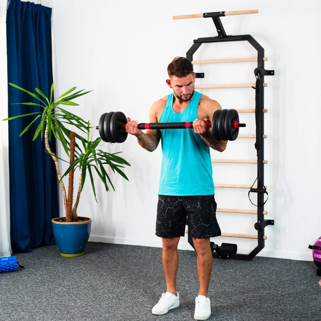Zestaw ciężarów HMS PRO SET 6 w 1 SGN140 40 kg (5907695553024) - obraz 15