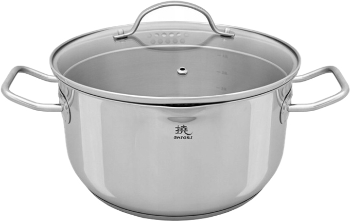 Каструля Shiori Steel Series Pro 316 24 см 5.5 л (5903839939471) - зображення 1