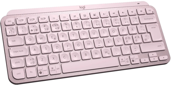 Klawiatura bezprzewodowa Logitech MX Keys Mini Wireless Illuminated Nordic Layout Rose (920-010494) - obraz 2