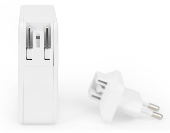 4-portowa uniwersalna ładowarka Digitus 100W 2x USB-C 2x USB-A PD 3.0 Biała (DA-10197) - obraz 3