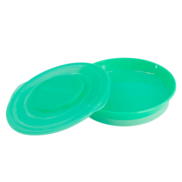 Тарілка з кришкою Twistshake 6 м+ зелена (7350083121615) - зображення 1