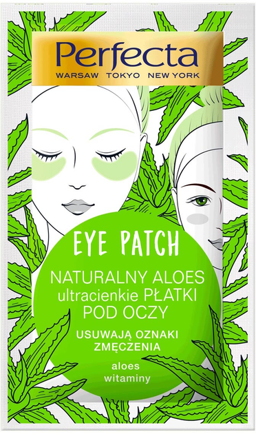 Патчі під очі Perfecta Eye Patch Natural Aloe ultra-thin 2 шт (5900525065889) - зображення 1