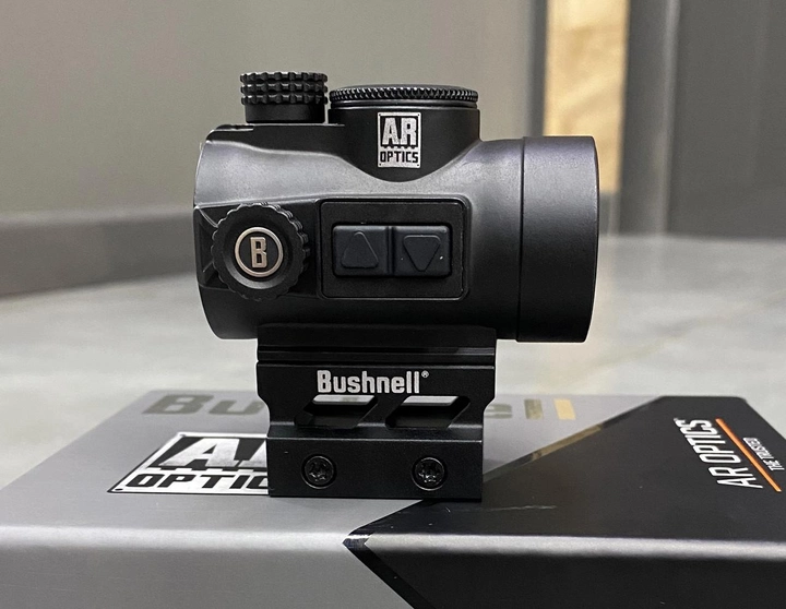 Приціл коліматорний Bushnell AR Optics TRS-26 3 МОА з високим райзером і таймером автовимкнення - зображення 2