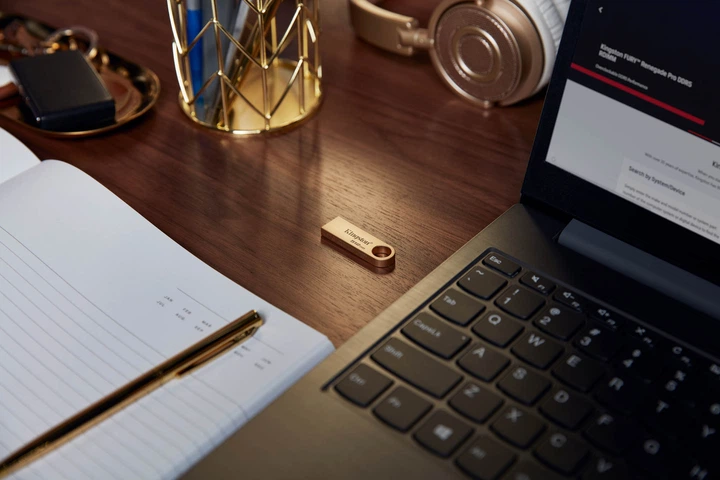 Флеш пам'ять USB Kingston DataTraveller SE9 G3 256GB USB 3.2 Gen 1 Gold (DTSE9G3/256GB) - зображення 6