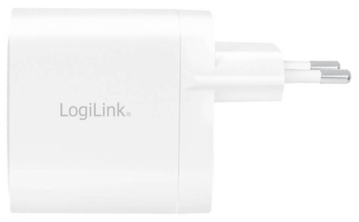 Мережевий зарядний пристрій LogiLink 2xUSB-C 40Вт Білий (4052792067545) - зображення 2