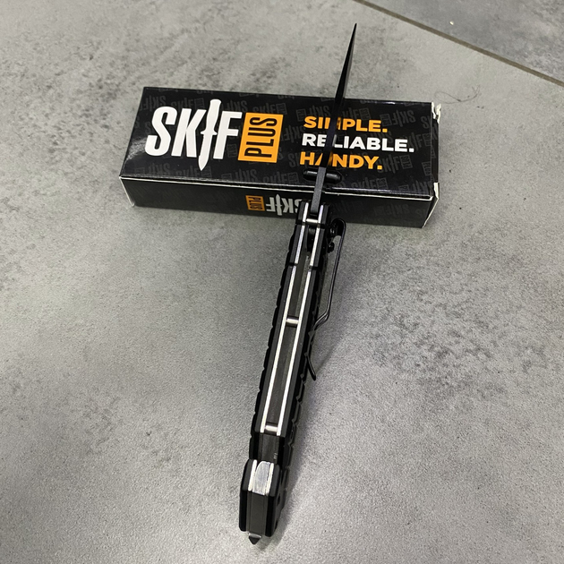 Нож Skif Plus Crutch, цвет Черный, нержавеющая сталь, складной нож для военных* - изображение 2