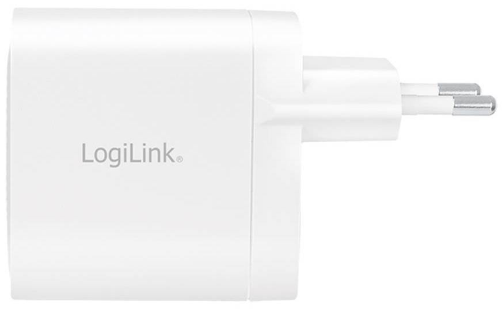 Ładowarka sieciowa LogiLink 2xUSB-C 65W Biała (4052792067552) - obraz 2