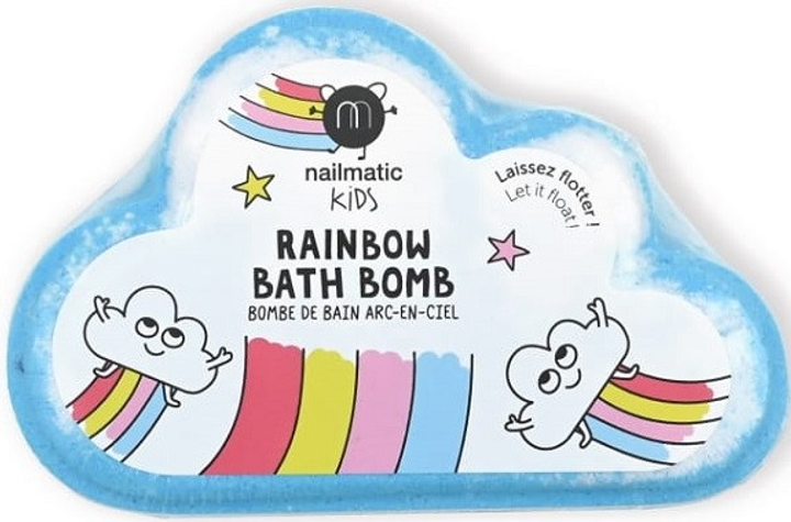 Бомбочка для ванни Nailmatic Kids Rainbow Bath Bomb райдужна для дітей (3760229899089) - зображення 1
