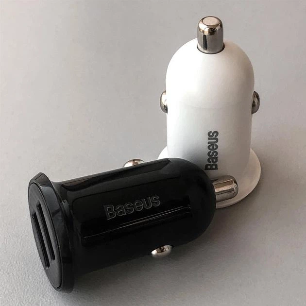 Автомобільний зарядний пристрій Baseus Grain Pro 4.8A 2USB, білий (CCALLP-02) - Фото 13 Автомобільний зарядний пристрій Baseus Grain Pro 4.8A 2USB, білий (CCALLP-02) - зображення 13