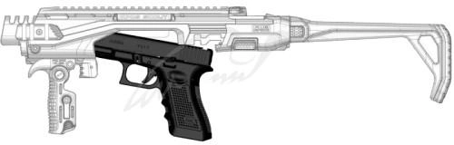 Обвіс тактичний FAB Defense K.P.O.S. Scout для Glock 17/19. Колір: OD Green - зображення 2