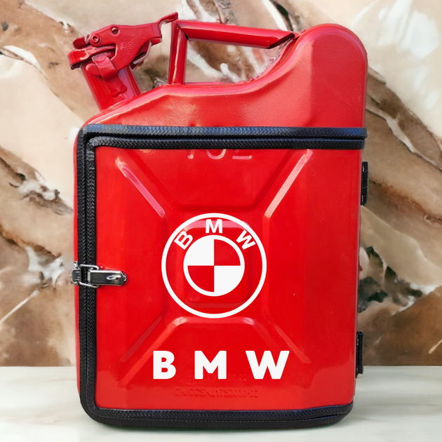 Подарочный набор для мужчин Канистра бар 10 л красная с логотипом BMW ...