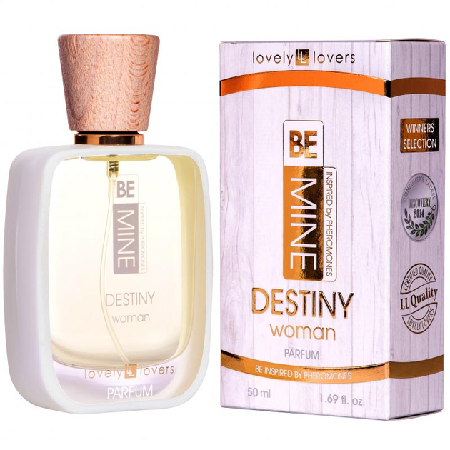 Perfumy damskie z feromonami zapachowymi Lovely Lovers BeMine Destiny Woman w sprayu 50 ml (5901687650340) - obraz 1