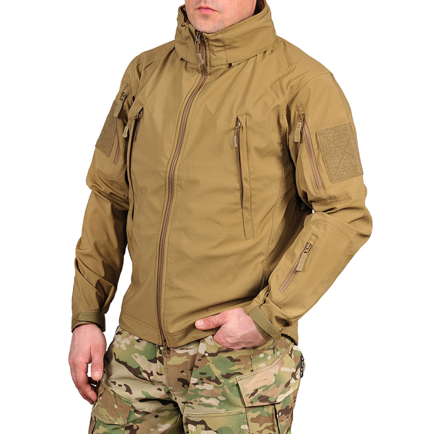 Куртка / вітровка софтшел Condor SUMMIT Softshell coyote Розмір XL - 56 - зображення 2