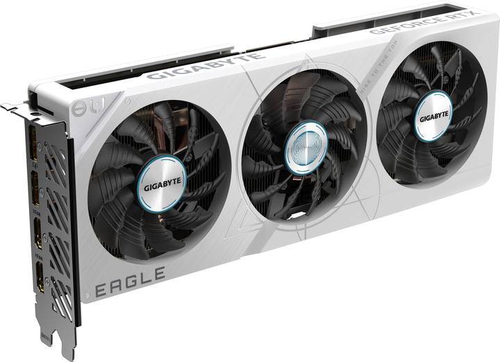 Видеокарта Gigabyte PCI-Ex GeForce RTX 4060 Ti Eagle OC ICE 8GB GDDR6 (128bit) (2550/18000) (2 x HDMI, 2 x DisplayPort) (GV-N406TEAGLEOC ICE-8GD) - изображение 2