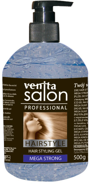 Żel do stylizacji włosów Venita HairStyle Mega Strong 500 g (5902101515344) - obraz 1