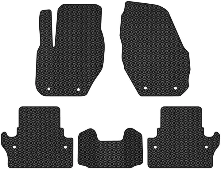 Акція на EVA килимки EVAtech в салон авто Volvo V60 Cross Country 2015-2018 1 покоління Combi USA 5 шт Black від Rozetka