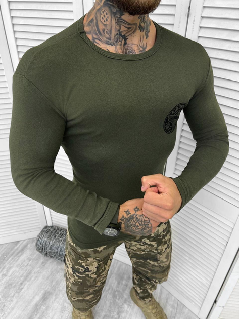 Тактический лонгслив Long Sleeve Shirt Olive S - изображение 2