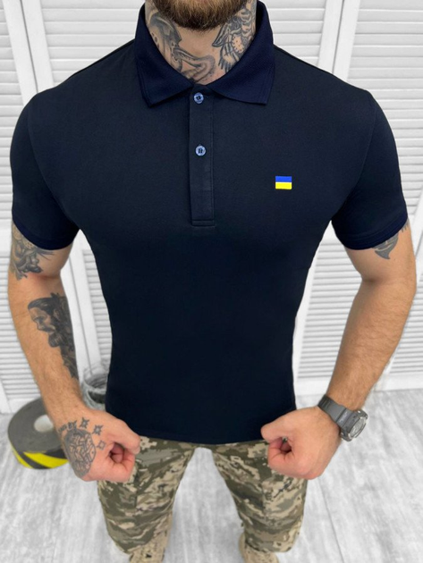 Поло тактическое Украина Синий M - изображение 2