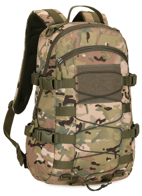 Рюкзак тактичний військовий штурмовий Protector Plus S466 25л Multicam - зображення 2