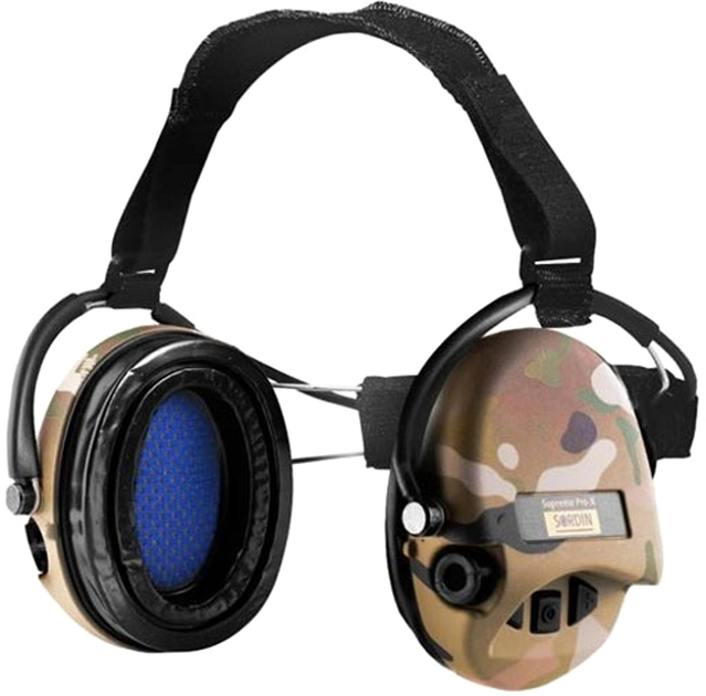 Активні навушники для стрільби Sordin Supreme Pro-X Neckband Multicam із заднім тримачем під шолом (76302-X-06-S) - зображення 1