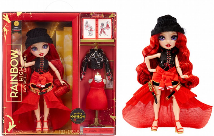 Lalka z akcesoriami Mga Rainbow High Fantastic Fashion Ruby Anderson Doll Red 28 cm (0035051587323) - obraz 1
