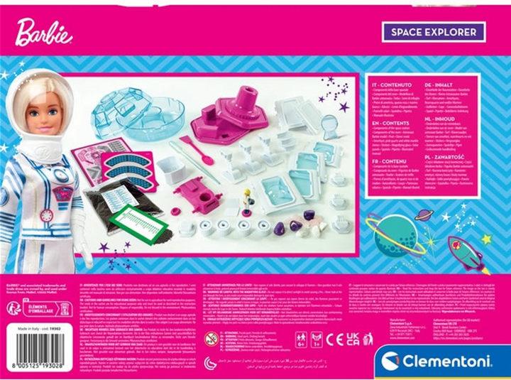 Lalka z akcesoriami Clementoni Barbie w kosmosie (8005125193028) - obraz 4