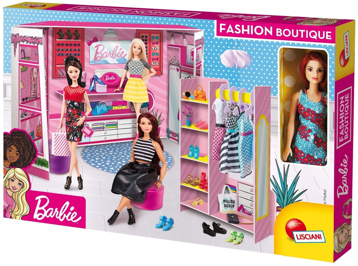 Lalka z akcesoriami Lisciani Barbie Make Your Own Fashion Boutique Shop 29 cm (8008324076918) - obraz 1