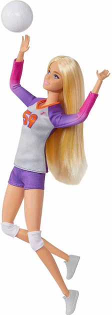 Lalka z akcesoriami Mattel Barbie Made to Move Siatkarka 29 cm (0194735108046) - obraz 3