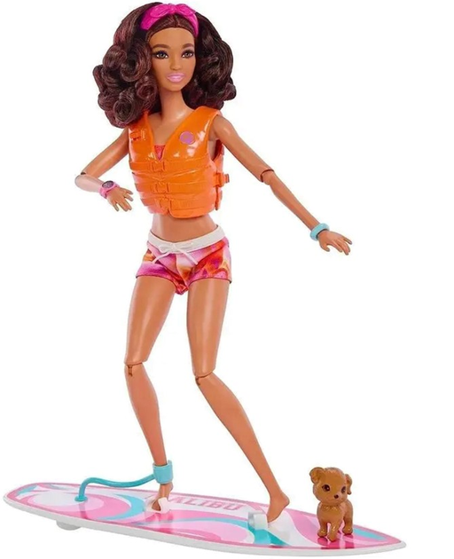 Lalka z akcesoriami Mattel Barbie Surfing 30 cm (0194735162406) - obraz 2