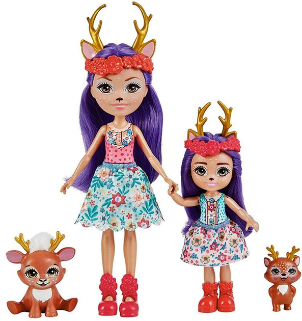 Zestaw lalek Mattel Enchantimals Danessa and Danetta Deer Sisters (0194735009015) - obraz 2