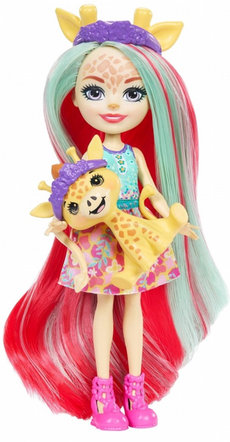Лялька з аксесуарами Мattel Enchantimals Deluxe Giraffe 15 см (0194735150021) - зображення 3