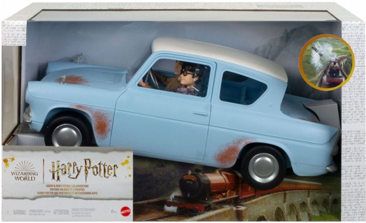 Zestaw lalek Mattel Harry Potter With Ron's Flying Car Adventure (0194735078455) - obraz 1