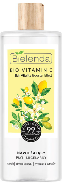 Płyn micelarny Bielenda Skin Vitality bio vitamin C nawilżający 500 ml (5902169045456) - obraz 1