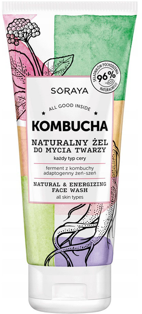 Żel do mycia twarzy Soraya Kombucha naturalny 150 ml (5901045086071) - obraz 1