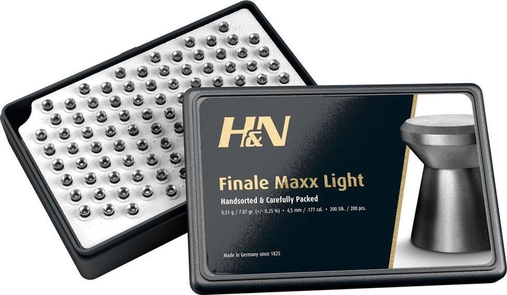Кулі пневматичні H&N Finale Maxx Light. Кал. 4.5 мм - зображення 1