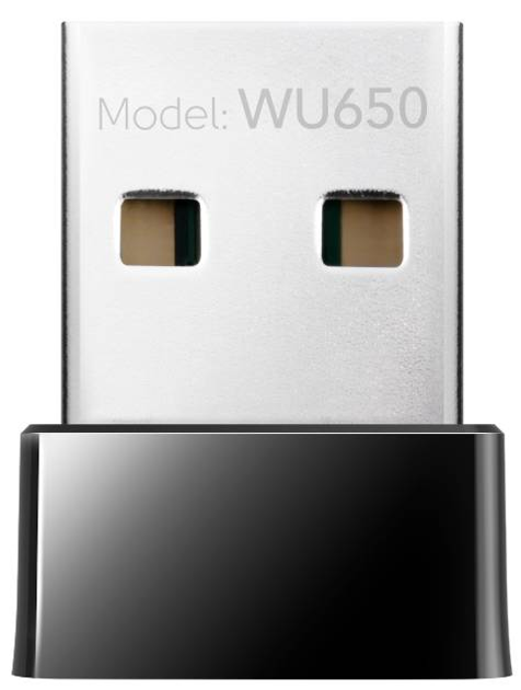 Dwuzakresowy adapter USB Cudy Wi-Fi 650 Mb/s WU650 (6971690790851) - obraz 1