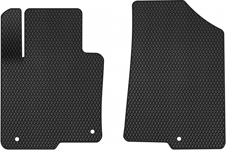 Акція на EVA килимки EVAtech в салон авто передні Hyundai Sonata (LF) (3 clips) 2014-2019 7 покоління Sedan USA 2 шт Black від Rozetka