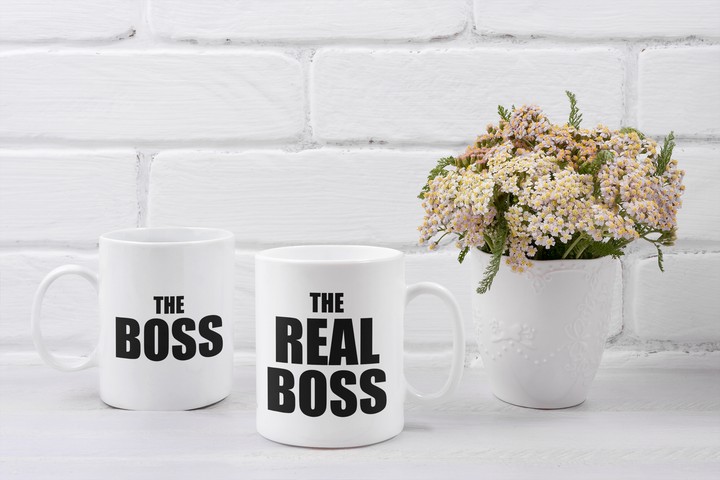 Парні чашки кружки the Boss and the Real Вoss Бос та Справжній Бос для Закоханих Біла 330 мл - Фото 2 Парні чашки кружки the Boss and the Real Вoss Бос та Справжній Бос для Закоханих Біла 330 мл - зображення 2