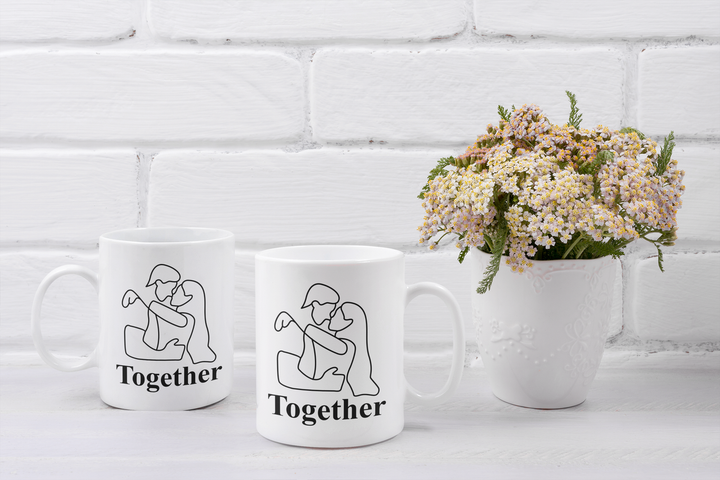 Парні чашки кружки Together Разом для Закоханих Біла 330 мл - Фото 2 Парні чашки кружки Together Разом для Закоханих Біла 330 мл - зображення 2