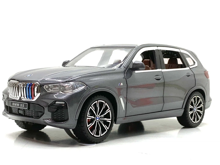 Машина Автосвит BMW Х5 инерционная масштаб 1:24 открываются двери капот багажник 20см Серая (AP-2012) - изображение 2