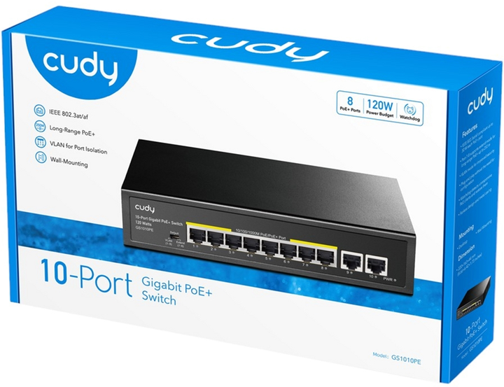 Przełącznik Cudy GS1010PE (GS1010PE) - obraz 5