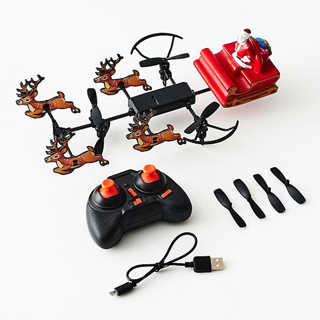 Latające sanie Świętego Mikołaja sterowane pilotem Thumbs Up! Flying Santa Remote-Control Sleigh (5060820072002) - obraz 2