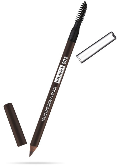 Олівець для брів Pupa Milano True Eyebrow Pencil Waterproof водостійкий 003 Dark Brown 1.08 г (8011607282944) - зображення 1