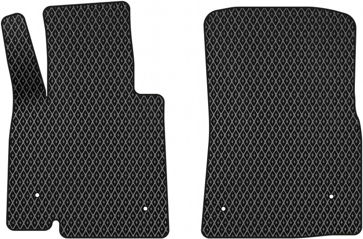 Акция на EVA килимки EVAtech в салон авто передні Toyota Land Cruiser (200) 7 seats 2007-2013 SUV EU 2 шт Black от Rozetka