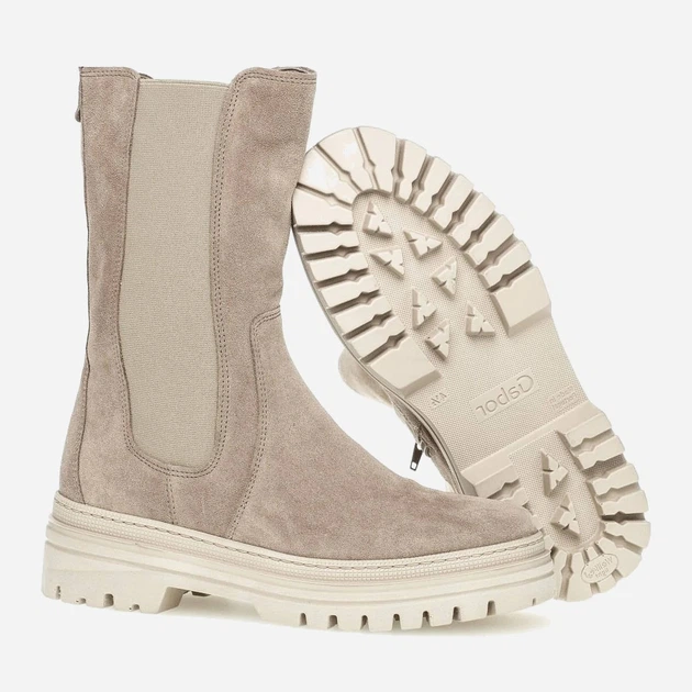 Zimowe kozaki damskie zamszowe ocieplane Gabor 91724-12 38 Beżowe (4065171251114) - obraz 3